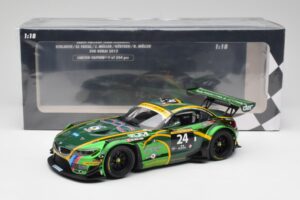 BMW Z4 E89 GT3 #24 Saudi Falcons K. Al Faisal / A. Binladen Dubai 24 Hours 2013 Minichamps 1:18 151132324 Metal - imaginea 6 din 6