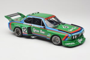 BMW 3.5 CSL E9 Gruppe 5 #12 H. Quester / G. Nilsson Zeltweg Winner 1976 Minichamps 1:18 180762012 Metal - imaginea 6 din 8