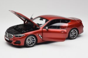 BMW M850i G15 Portocaliu Metalizat Norev 1:18 183285 Metal - imaginea 2 din 8