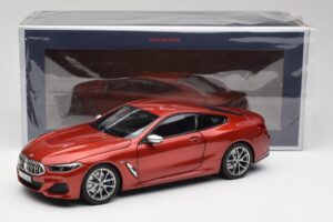BMW M850i G15 Portocaliu Metalizat Norev 1:18 183285 Metal - imaginea 8 din 8