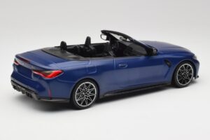 BMW M4 G82 Cabriolet Frozen Portimao Blue Minichamps 1:18 155021030 Metal - imaginea 2 din 6