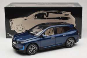 BMW iX Blue Metallic Minichamps 1:18 110023100 Metal - imaginea 8 din 8