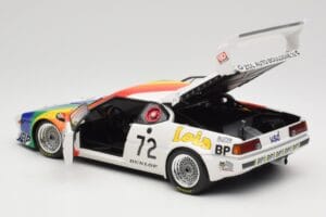 BMW M1 #72 BMW France Zol Auto B. Rousselot / J. Servanin 24 Hours of Le Mans 1981 Minichamps 1:18 180812972 Metal - imaginea 5 din 8