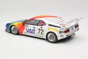 BMW M1 #72 BMW France Zol Auto B. Rousselot / J. Servanin 24 Hours of Le Mans 1981 Minichamps 1:18 180812972 Metal - imaginea 7 din 8