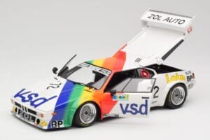 BMW M1 #72 BMW France Zol Auto B. Rousselot / J. Servanin 24 Hours of Le Mans 1981 Minichamps 1:18 180812972 Metal - imaginea 8 din 8