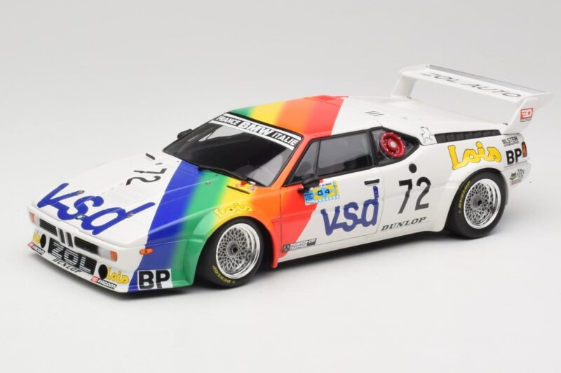 BMW M1 #72 BMW France Zol Auto B. Rousselot / J. Servanin 24 Hours of Le Mans 1981 Minichamps 1:18 180812972 Metal