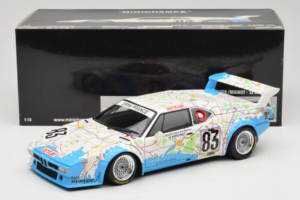 BMW M1 Carte de France #83 D. Pironi / D. Quester 24 Hours of Le Mans 1980 Minichamps 1:18 180802983 Metal - imaginea 8 din 8