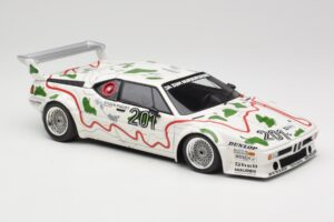 BMW M1 Procar #201 BMW Motorsport H. Stuck / N. Piquet 1000km Nürburgring 1980 Minichamps 1:18 180802901 Metal - imaginea 6 din 8