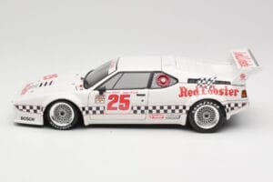 BMW M1 #25 Red Lobster D. Cowart / K. Miller LA Times GP Riverside 1981 Minichamps 1:18 180812925 Metal - imaginea 4 din 8