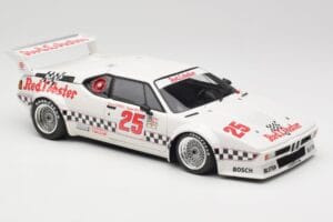 BMW M1 #25 Red Lobster D. Cowart / K. Miller LA Times GP Riverside 1981 Minichamps 1:18 180812925 Metal - imaginea 6 din 8