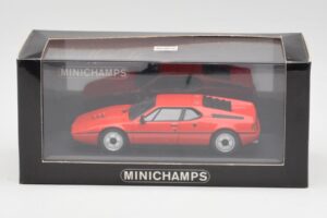 BMW M1 Roșu Minichamps 1:43 430025022 Metal - imaginea 4 din 4