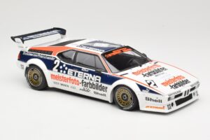 BMW M1 Schnitzer #2 H-J. Stuck Winner Deutsche Automobil Rennsport Trophy Zolder 1982 Minichamps 1:18 155822902 Metal - imaginea 4 din 6