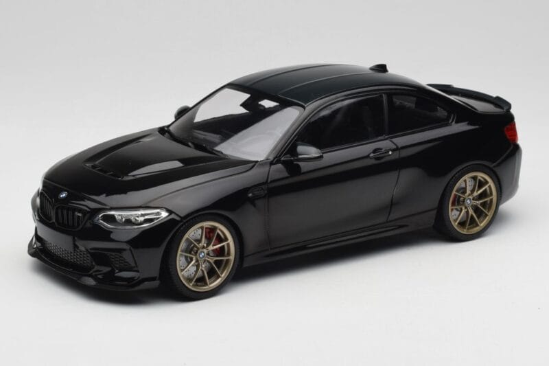 BMW M2 CS F87 Negru Metalizat Cu Jante Aurii Minichamps 1:18 155021021 Metal