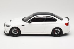 BMW M2 CS F87 Alb cu jante negre Minichamps 1:18 155021025 Metal - imaginea 3 din 6
