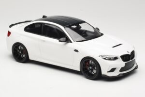 BMW M2 CS F87 Alb cu jante negre Minichamps 1:18 155021025 Metal - imaginea 4 din 6