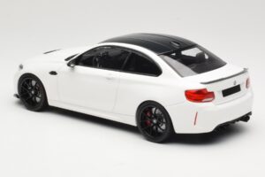 BMW M2 CS F87 Alb cu jante negre Minichamps 1:18 155021025 Metal - imaginea 5 din 6