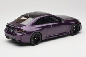 BMW M2 G87 Twilight Purple GT Spirit 1:18 GT946 Rășină - imaginea 2 din 6