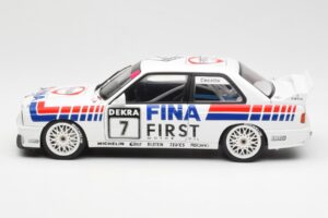 BMW M3 E30 #7 Fina J. Cecotto DTM 1992 AUTOart 1:18 89246 Metal - imaginea 3 din 7
