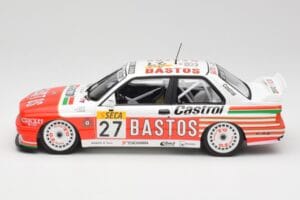BMW M3 E30 #27 Bigazzi Team S. Soper / A. Hahne 4th Place 24 Hours of Spa 1990 Minichamps 1:18 155902027 Metal - imaginea 3 din 6