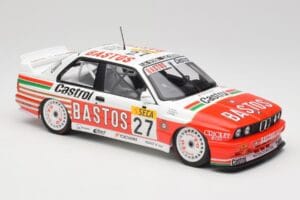 BMW M3 E30 #27 Bigazzi Team S. Soper / A. Hahne 4th Place 24 Hours of Spa 1990 Minichamps 1:18 155902027 Metal - imaginea 4 din 6