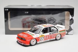 BMW M3 E30 #27 Bigazzi Team S. Soper / A. Hahne 4th Place 24 Hours of Spa 1990 Minichamps 1:18 155902027 Metal - imaginea 6 din 6