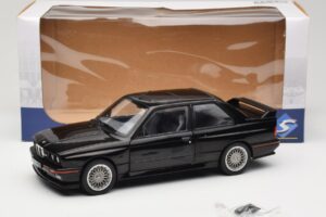 BMW M3 E30 Sport Evo Negru Solido 1:18 S1801501 Metal - imaginea 8 din 8