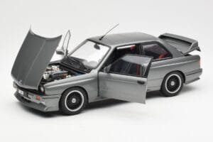BMW M3 E30 Sport Evolution Cecotto Gri AUTOart 1:18 70567 Metal - imaginea 2 din 8