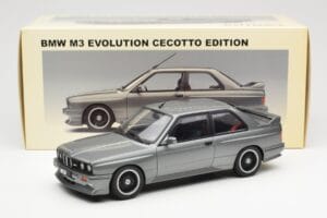 BMW M3 E30 Sport Evolution Cecotto Gri AUTOart 1:18 70567 Metal - imaginea 8 din 8