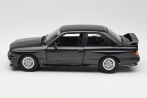 BMW M3 E30 Black Metallic Minichamps 1:18 180020306 Metal - imaginea 4 din 8