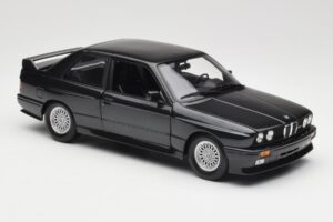 BMW M3 E30 Black Metallic Minichamps 1:18 180020306 Metal - imaginea 6 din 8