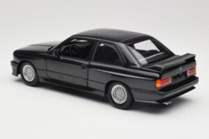 BMW M3 E30 Black Metallic Minichamps 1:18 180020306 Metal - imaginea 7 din 8