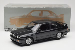 BMW M3 E30 Black Metallic Minichamps 1:18 180020306 Metal - imaginea 8 din 8