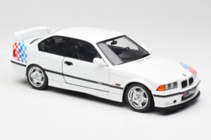 BMW M3 E36 Lightweight Alb Solido 1:18 S1803903 Metal - imaginea 6 din 8