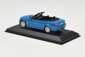 BMW M3 E46 Cabriolet Albastru Minichamps 1:43 BMW015 Metal - imaginea 3 din 4