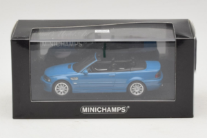 BMW M3 E46 Cabriolet Albastru Minichamps 1:43 BMW015 Metal - imaginea 4 din 4