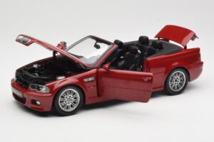 BMW M3 E46 Cabriolet Roșu Kyosho 1:18 08505R Metal - imaginea 2 din 8