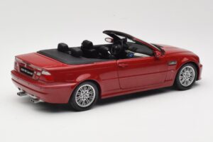 BMW M3 E46 Cabriolet Roșu Kyosho 1:18 08505R Metal - imaginea 3 din 8