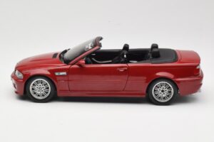 BMW M3 E46 Cabriolet Roșu Kyosho 1:18 08505R Metal - imaginea 4 din 8