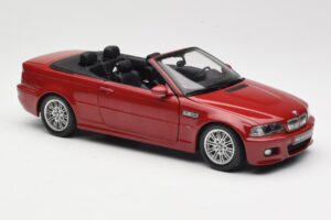 BMW M3 E46 Cabriolet Roșu Kyosho 1:18 08505R Metal - imaginea 6 din 8