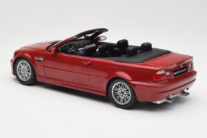 BMW M3 E46 Cabriolet Roșu Kyosho 1:18 08505R Metal - imaginea 7 din 8