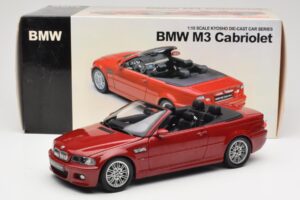 BMW M3 E46 Cabriolet Roșu Kyosho 1:18 08505R Metal - imaginea 8 din 8