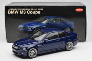 BMW M3 E46 Albastru Kyosho 1:18 08503BL Metal - imaginea 8 din 8