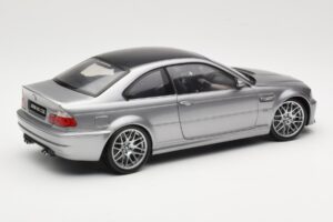 BMW M3 E46 CSL Argintiu Kyosho 1:18 08506S Metal - imaginea 3 din 8