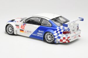 BMW M3 E46 GTR #42 J. Lehto / P. Ekblom ALMS 2001 Minichamps 1:18 100012142 Metal - imaginea 7 din 8
