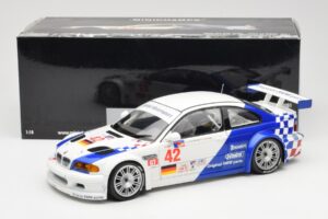 BMW M3 E46 GTR #42 J. Lehto / P. Ekblom ALMS 2001 Minichamps 1:18 100012142 Metal - imaginea 8 din 8