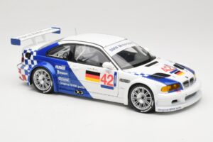 BMW M3 E46 GTR #42 J. Lehto / J. Muller ELMS 2001 Minichamps 1:18 100012192 Metal - imaginea 6 din 8