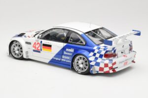 BMW M3 E46 GTR #42 J. Lehto / J. Muller ELMS 2001 Minichamps 1:18 100012192 Metal - imaginea 7 din 8