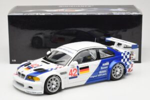 BMW M3 E46 GTR #42 J. Lehto / J. Muller ELMS 2001 Minichamps 1:18 100012192 Metal - imaginea 8 din 8