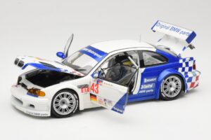 BMW M3 E46 GTR #43 D. Muller ALMS 2001 Minichamps 1:18 100012143 Metal - imaginea 2 din 8