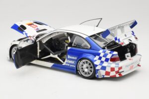 BMW M3 E46 GTR #43 D. Muller ALMS 2001 Minichamps 1:18 100012143 Metal - imaginea 5 din 8